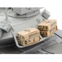Cajas de raciones MCI (Guerra de Vietnam).