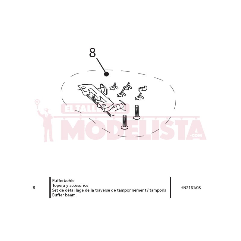Topera y accesorios para RENFE 253.