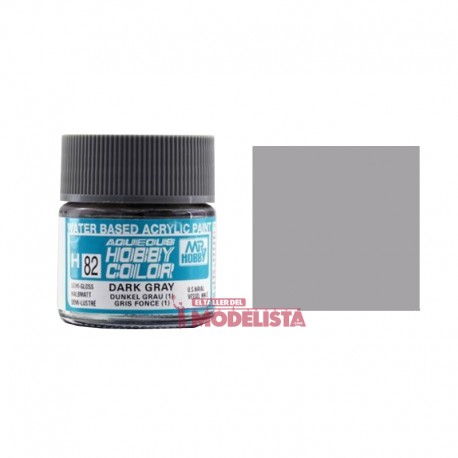 Dark gray 10 ml. Gunze Sangyo. HOBBY COLOR H082