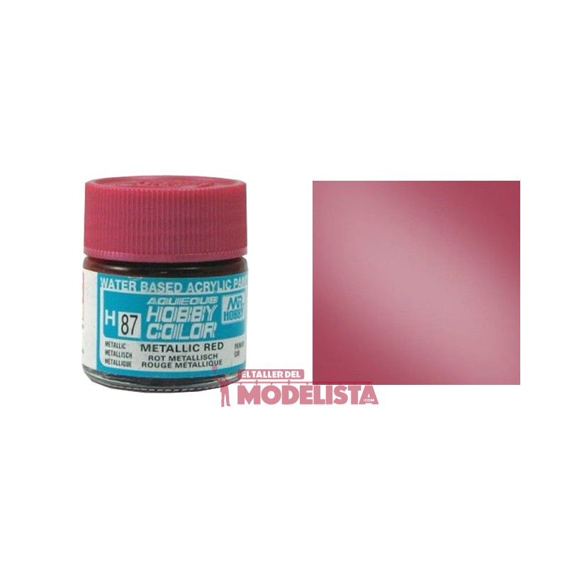 Rojo metálico 10 ml. Gunze Sangyo. HOBBY COLOR H087 Rojo metálico 10 ml. Gunze Sangyo. HOBBY COLOR H087