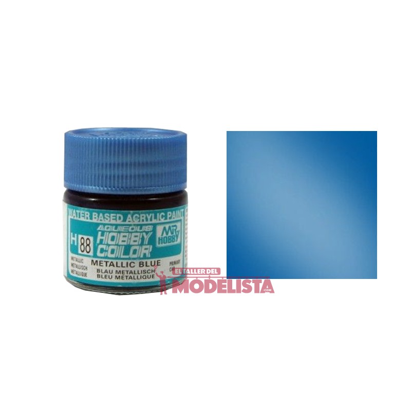 Metallic blue 10 ml. Gunze Sangyo. HOBBY COLOR H088 Metallic blue 10 ml. Gunze Sangyo. HOBBY COLOR H088