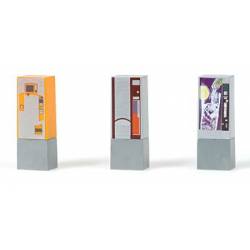 Distributeurs automatiques de boissons.
