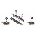 Traffic islands.