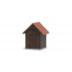 Wooden oil shed.