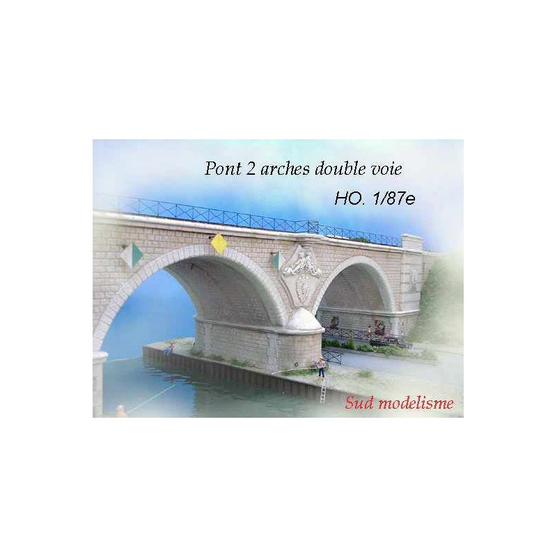 Puente de dos arcos. PN SUD MODELISME 8757