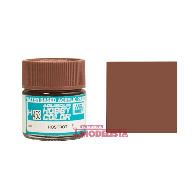 Rust red 10 ml. Gunze Sangyo. HOBBY COLOR H453 Rust red 10 ml. Gunze Sangyo. HOBBY COLOR H453
