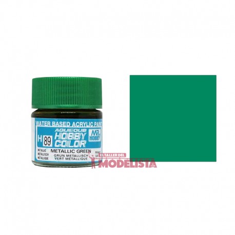 Metallic green 10 ml. Gunze Sangyo. HOBBY COLOR H089