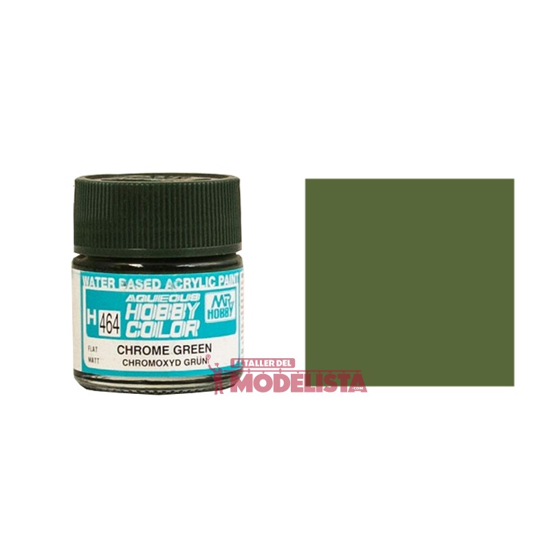 Chrome green 10 ml. Gunze Sangyo. HOBBY COLOR H464 Chrome green 10 ml. Gunze Sangyo. HOBBY COLOR H464