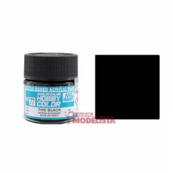 Tire black 10 ml. Gunze Sangyo. HOBBY COLOR H077