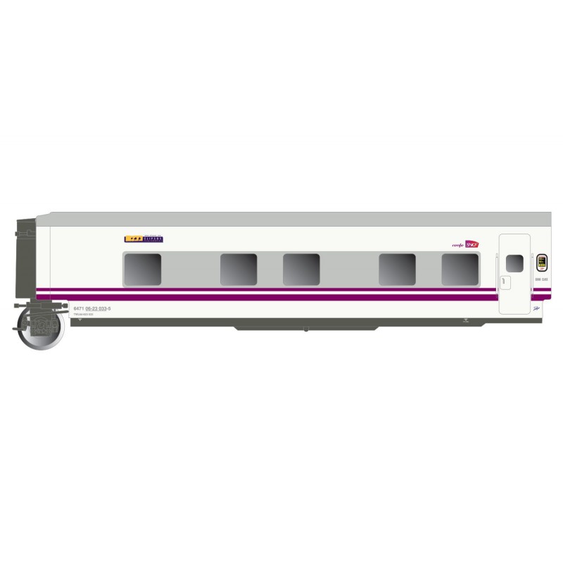 Train "Elipsos" coach TWL6, RENFE-SNCF. Train "Elipsos" coach TWL6, RENFE-SNCF.