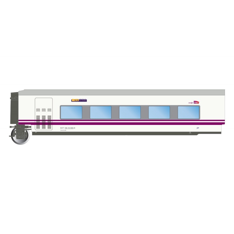 Train "Elipsos" restaurant coach TC6, RENFE-SNCF. Train "Elipsos" restaurant coach TC6, RENFE-SNCF.