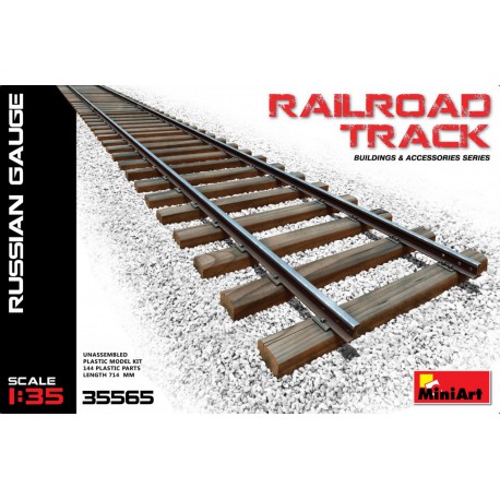 Railroad track.