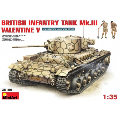 British Infantry Tank Mk.III Valentine Mk.V.