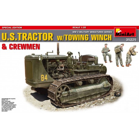 U.S. tractor with towing winch.