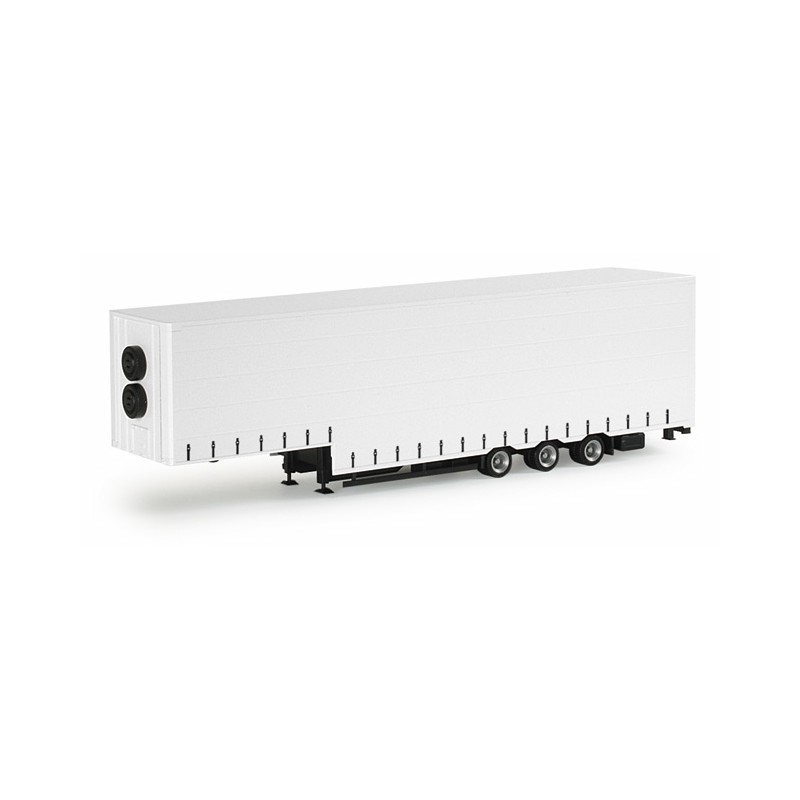 Remolque de cortina, tres ejes.