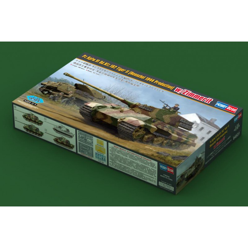 KING TIGER Pz.ABT.505 Sd.Kfz.182 HENSCHEL TURRET w/ZIMMERIT |TAKOM|2047| 1:35