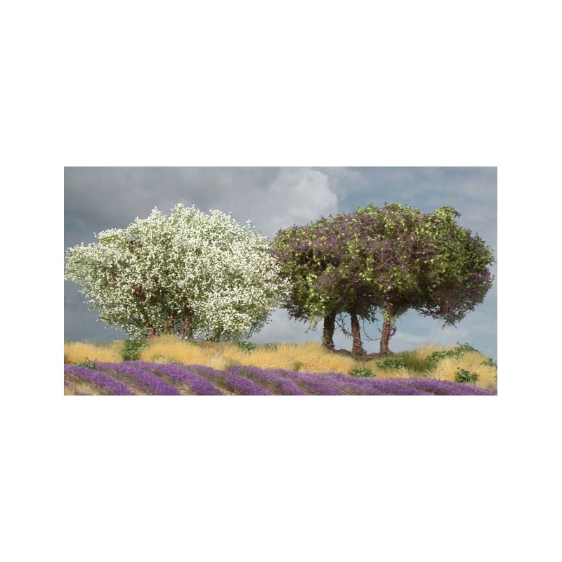 High shrubs, with blossoms. SILHOUETTE 250-05