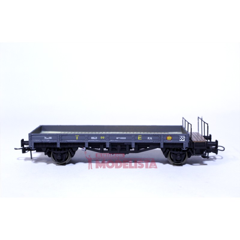 Open wagon TE w/ brakeman platform, RENFE. Open wagon TE w/ brakeman platform, RENFE.