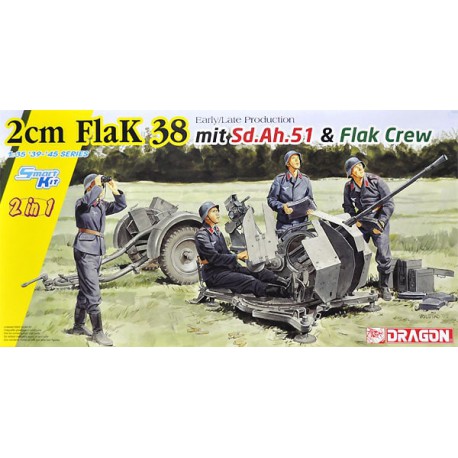 Cañón antiaéreo 2 cm Flak 38.