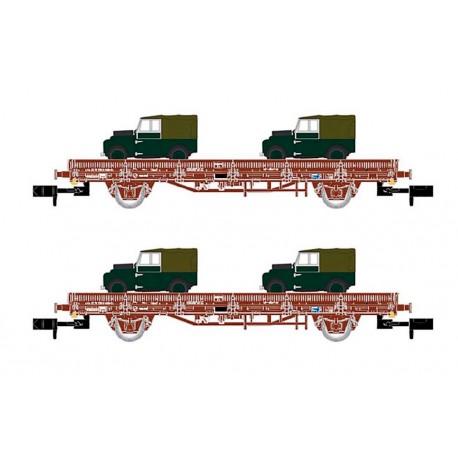 Set of Ks wagons "Land Rover", RENFE.