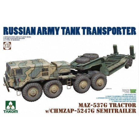 Russian army tank transporter.