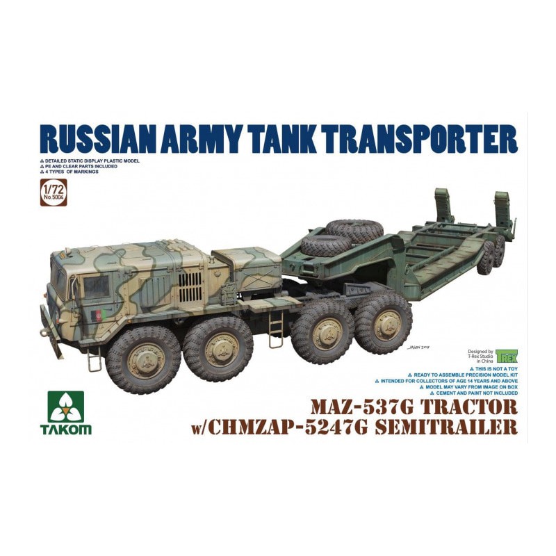 Vehículo para el transporte de tanques.