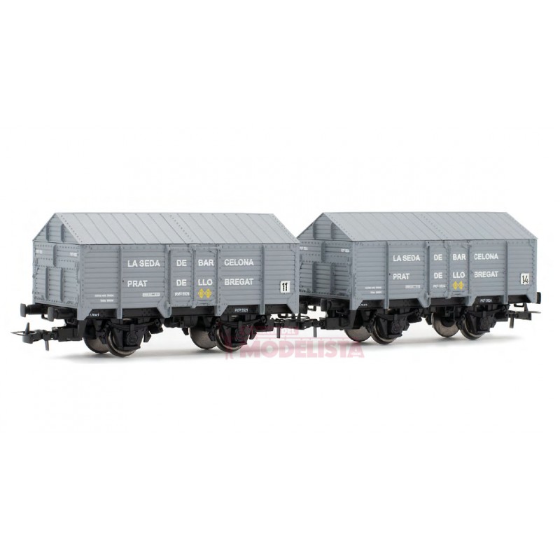 Set of PX covered wagons, La Seda de Barcelona. Set of PX covered wagons, La Seda de Barcelona.