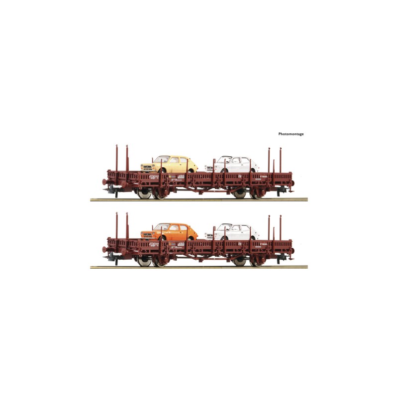 Stake wagons, DB. Stake wagons, DB.