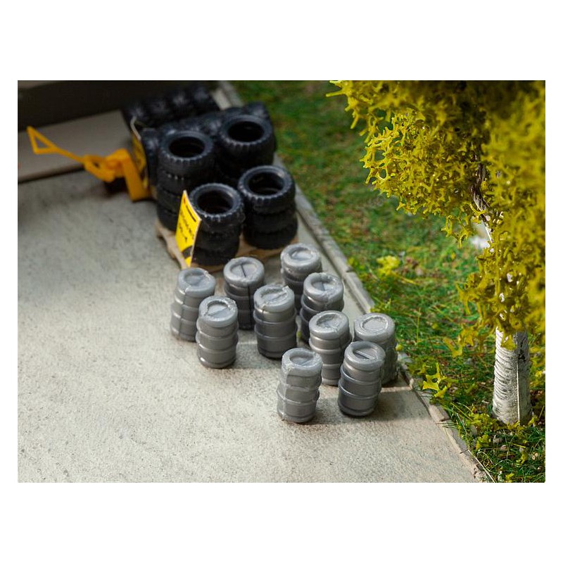 Aluminium beer barrels.