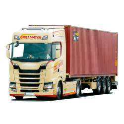 Scania S/Aerop. avec conteneur « Grillmayer/Beacon ».