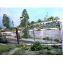 Muro de piedra hexagonal. PN SUD MODELISME 87300