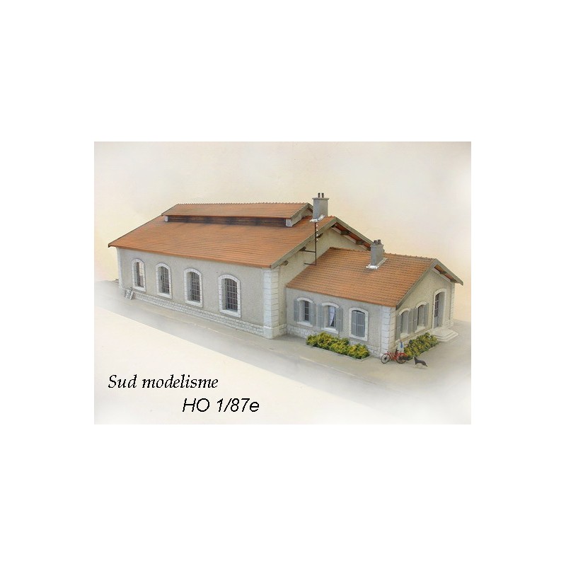 Depósito para dos locomotoras. PN SUD MODELISME 8751 Depósito para dos locomotoras. PN SUD MODELISME 8751