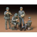 German soldiers at rest.