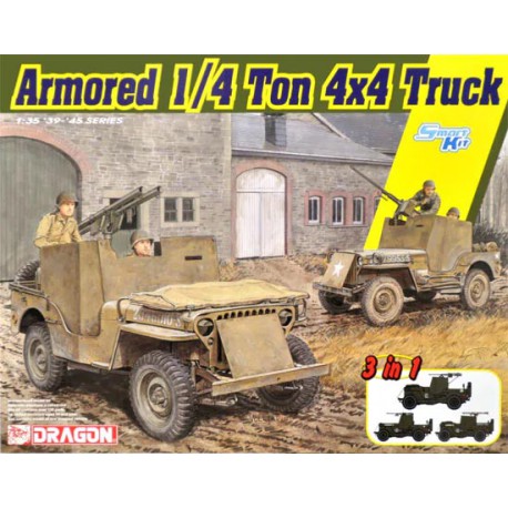 Armored 1/4 ton 4x4 truck.