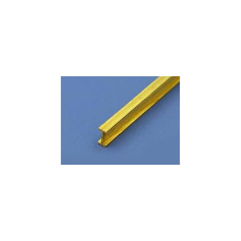 Perfil de latón en "I" 4 x 2 mm.