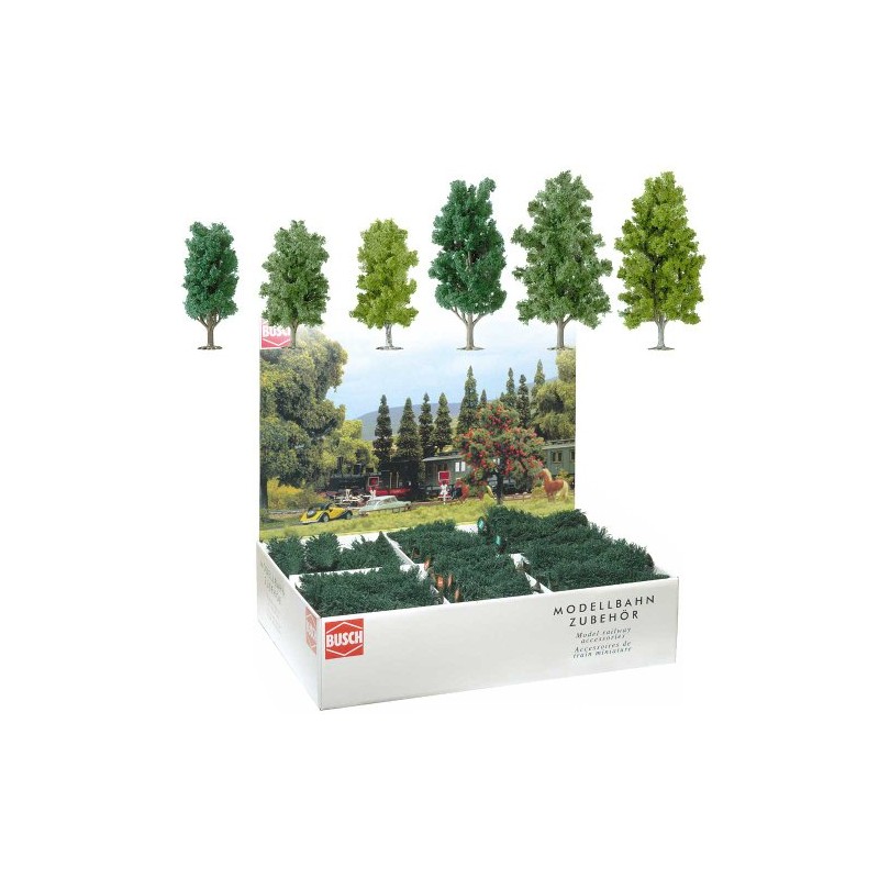 36 deciduous trees. BUSCH 6332