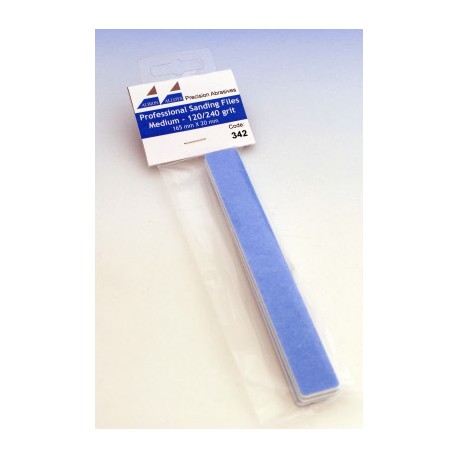 Professional sanding files medium (120/240 g).