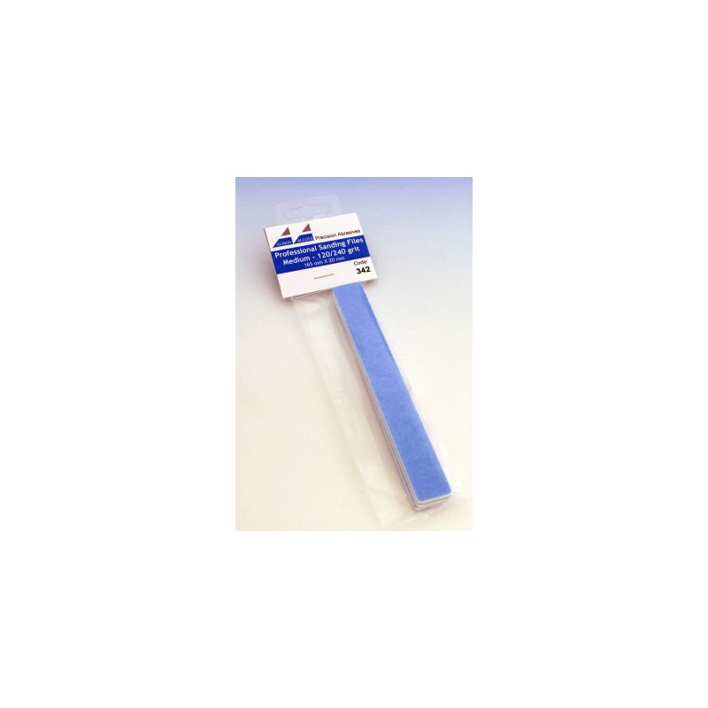 Professional sanding files medium (120/240 g).