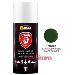 Spray de primer verde esmeralda.