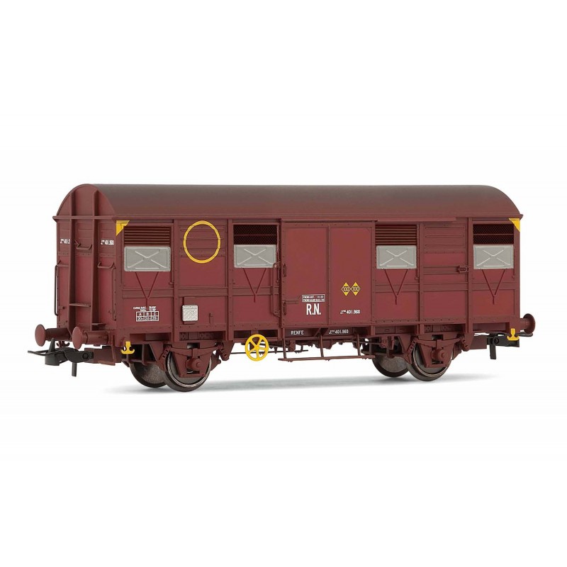 Vagón cerrado ORE, RENFE. Vagón cerrado ORE, RENFE.
