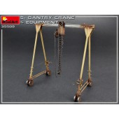 Grúa de 5 toneladas y equipamiento.