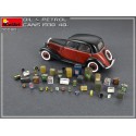 Oil and petrol cans, 1930-40s.