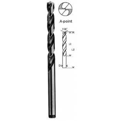 Foret à métaux 9,0 mm HSS-R DIN338.