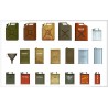 Allies jerry cans set. WWII.