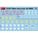 Allies jerry cans set. WWII.