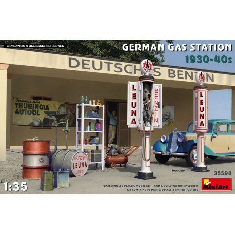 Gasolinera alemana, 1930-40s.