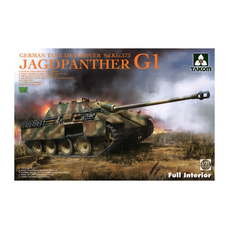 Sd.Kfz.173 Jagdpanther G1, última producción. Sd.Kfz.173 Jagdpanther G1, última producción.