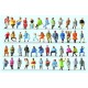 48 figuras sentadas. PREISER 14418