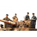 German panzer tank crew. German panzer tank crew.