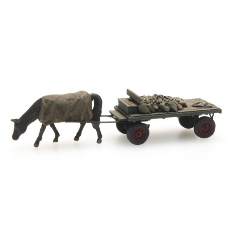Coal cart with horse.